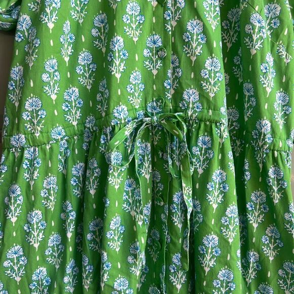 PATTY KIM Mint Floral Puff Sleeve Maxi Dress - Picture 5 of 8